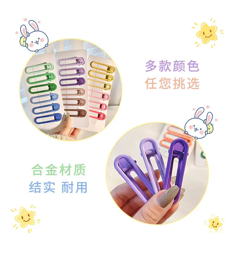 Candy Color Hair Clips for Women's Bangs Clip — feature 5