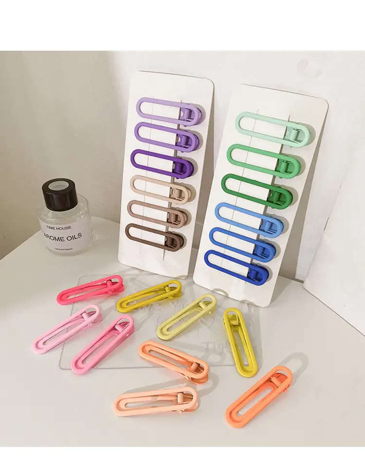 Candy Color Hair Clips for Women's Bangs Clip — feature 8
