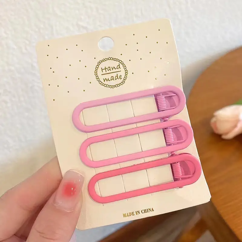 Candy Color Hair Clips for Women's Bangs Clip