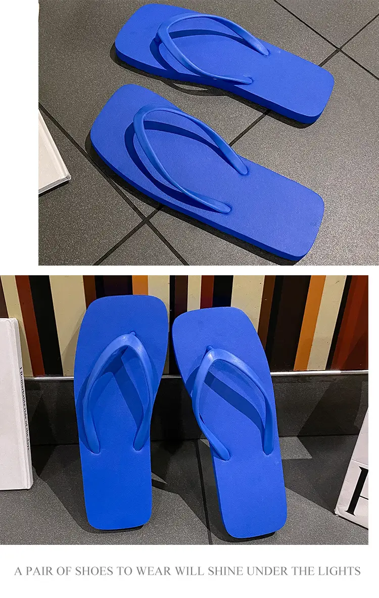 Women's New Japanese Style Flip Flops Pure Color Travel Non-Slip Soft Bottom — feature 13
