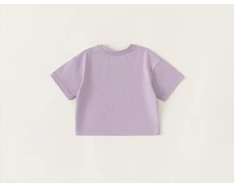 Baby Boys Short Sleeve Cartoon Top Grey Round Neck — feature 19