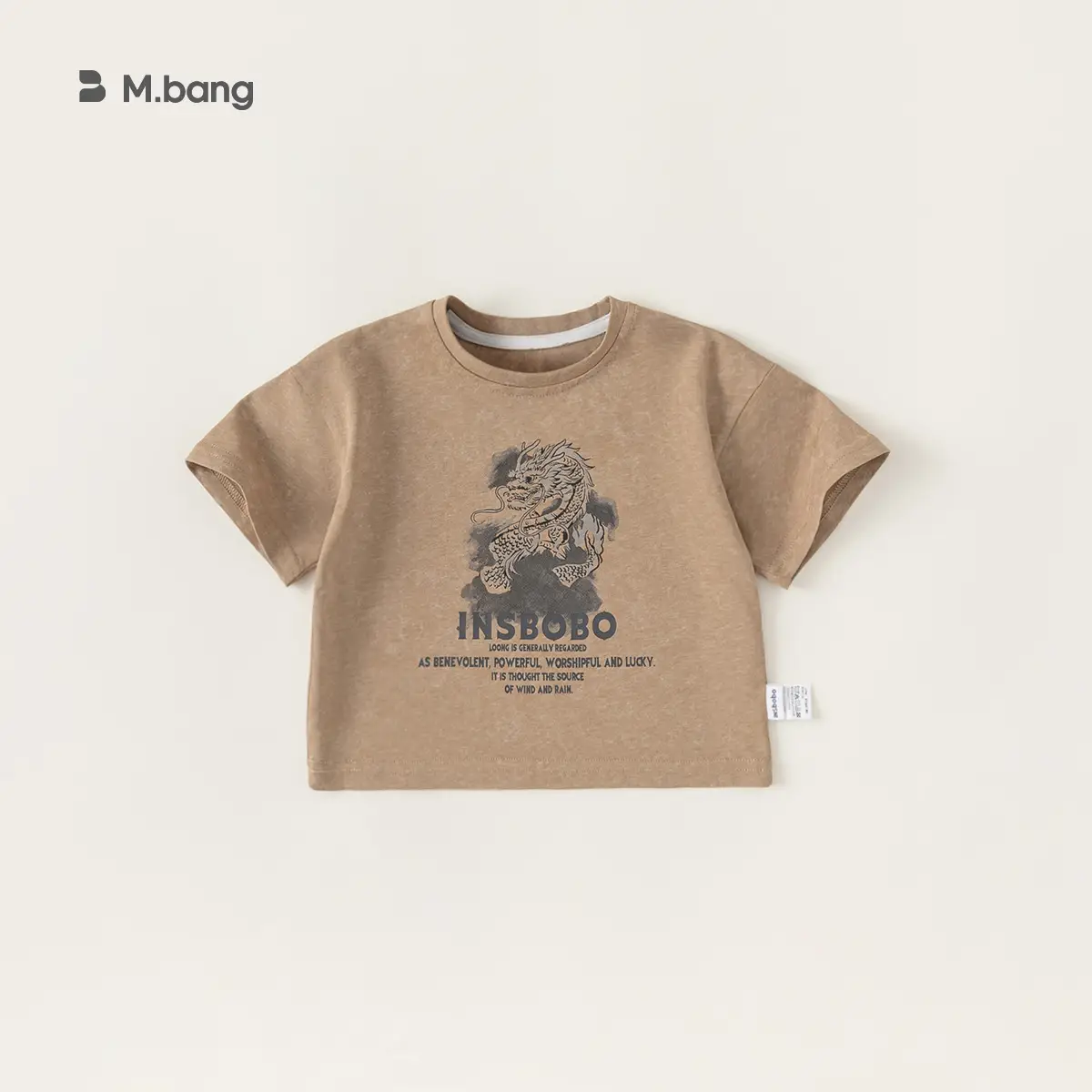 Baby Boys Short Sleeve Cartoon Top Grey Round Neck - Image 3