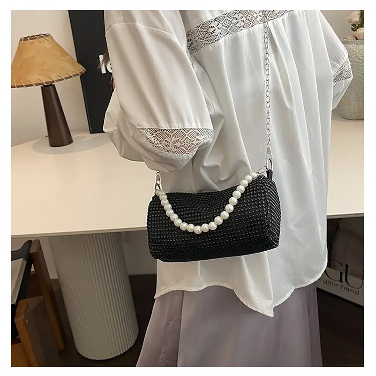 Shiny Rhinestone Pearl Bag for Women Spring Summer — feature 12