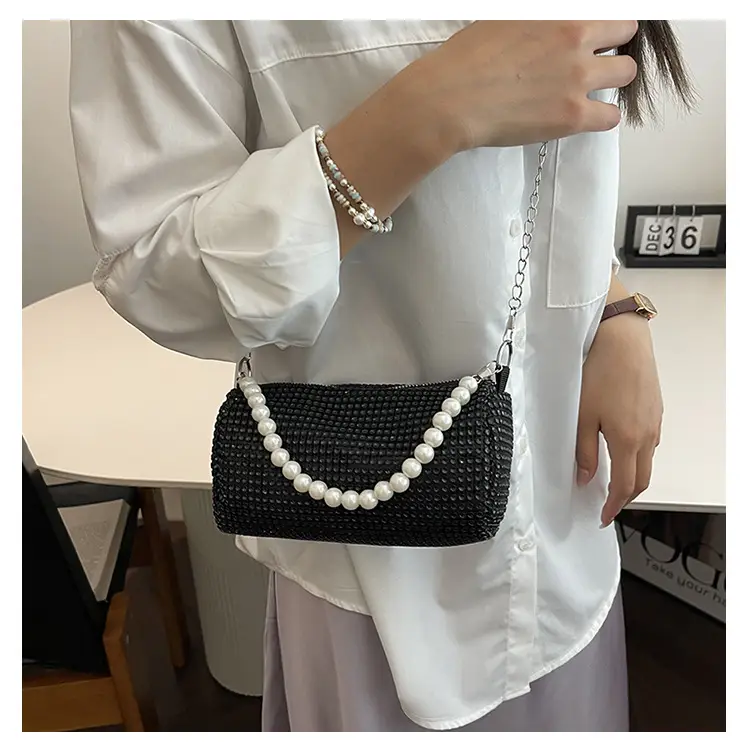 Shiny Rhinestone Pearl Bag for Women Spring Summer — feature 14