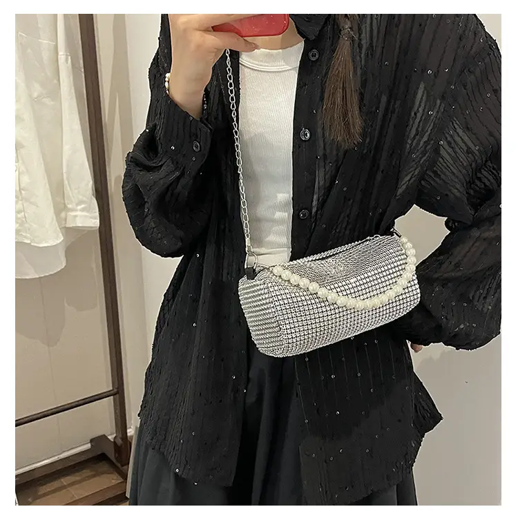 Shiny Rhinestone Pearl Bag for Women Spring Summer — feature 17