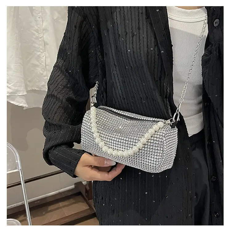 Shiny Rhinestone Pearl Bag for Women Spring Summer — feature 19