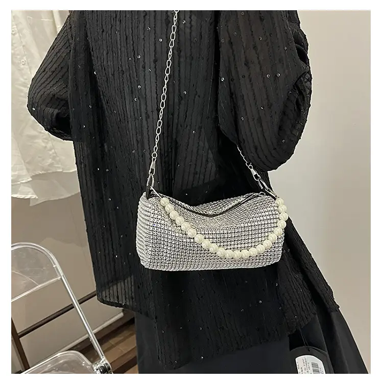 Shiny Rhinestone Pearl Bag for Women Spring Summer — feature 21