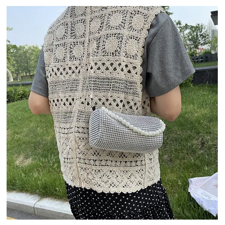 Shiny Rhinestone Pearl Bag for Women Spring Summer — feature 9