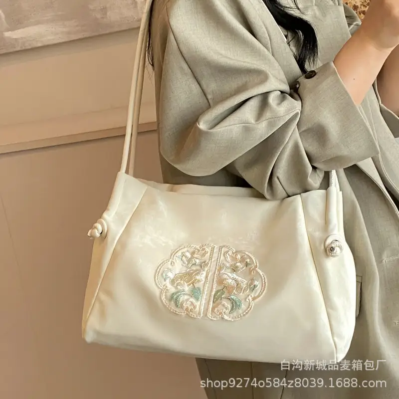 Silver Embroidered Shoulder Bag for Women 2026 - Image 8