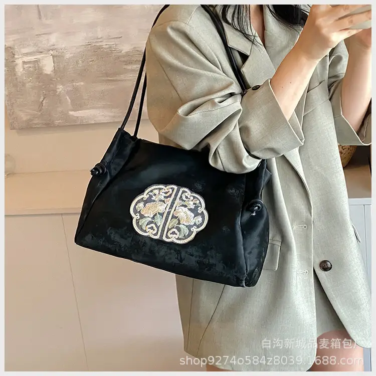 Silver Embroidered Shoulder Bag for Women 2026 — feature 20
