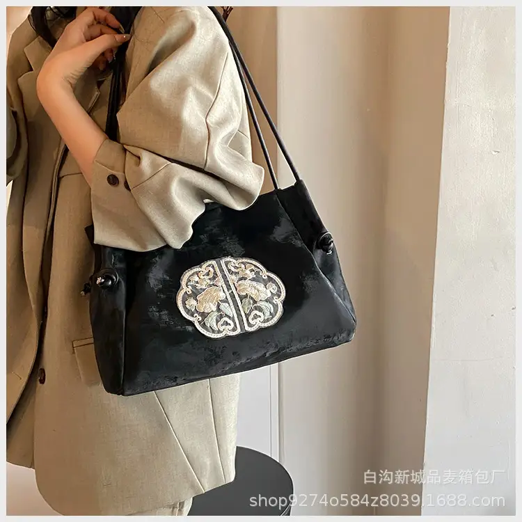 Silver Embroidered Shoulder Bag for Women 2026 — feature 21