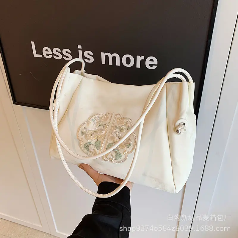 Silver Embroidered Shoulder Bag for Women 2026 - Image 3