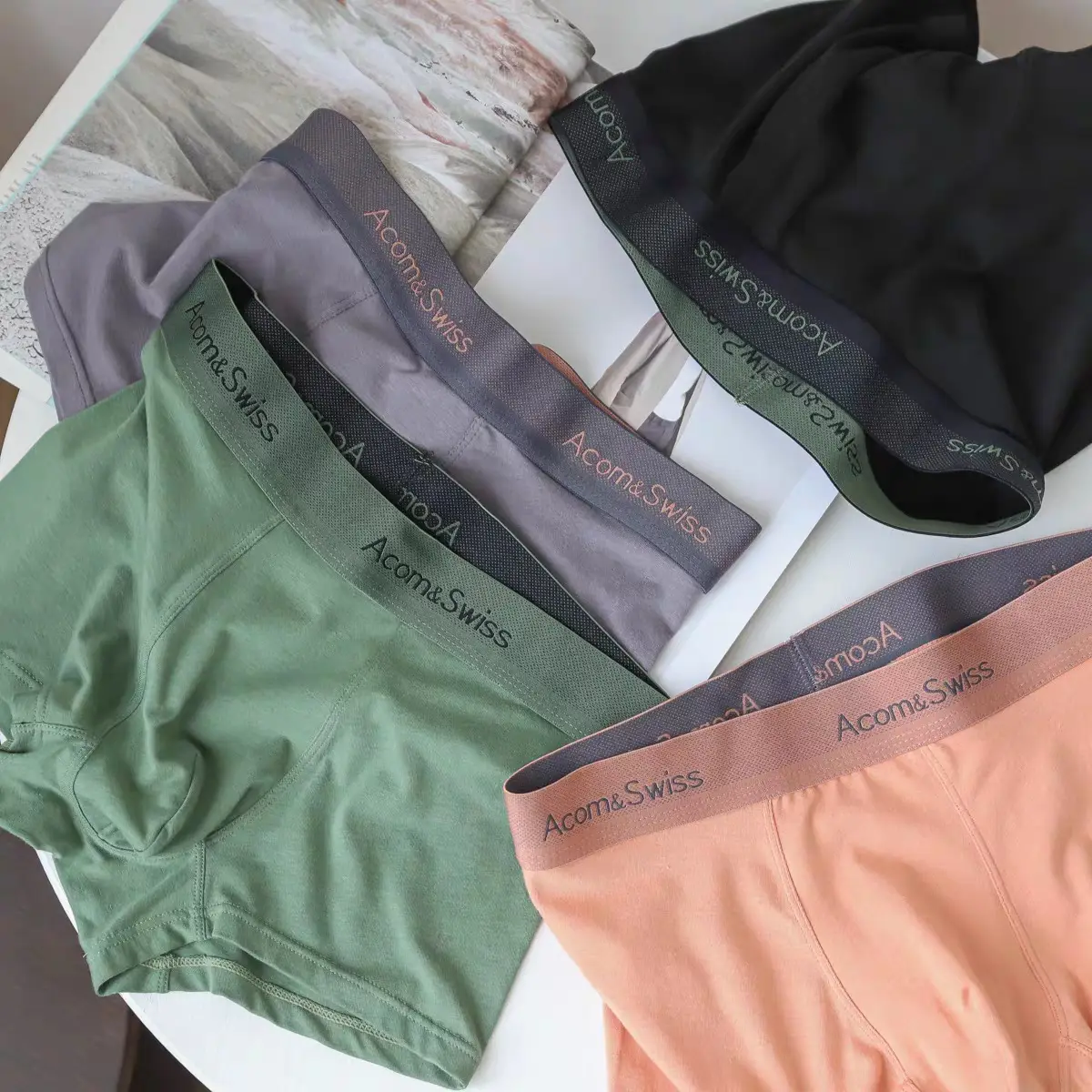Men's Pure Cotton Boxer Briefs 50S Underwear - Image 9