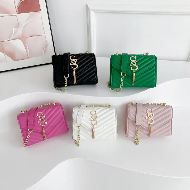 Women's Twill Stitching Crossbody Bag Multi Color - Image 6