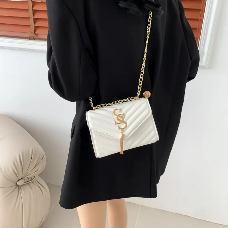 Women's Twill Stitching Crossbody Bag Multi Color - Image 8