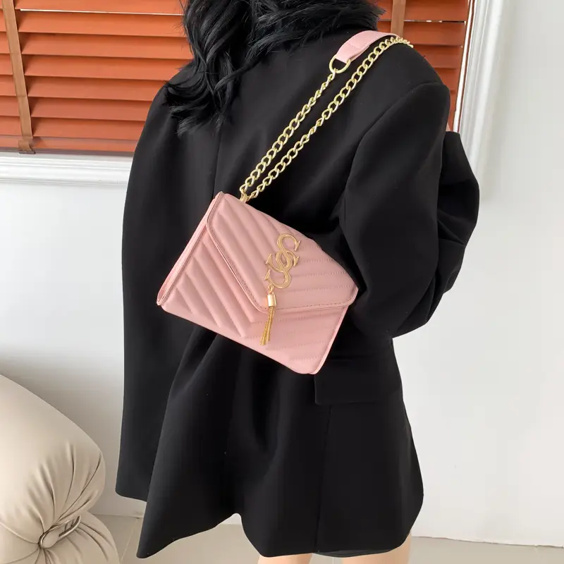 Women's Twill Stitching Crossbody Bag Multi Color - Image 9