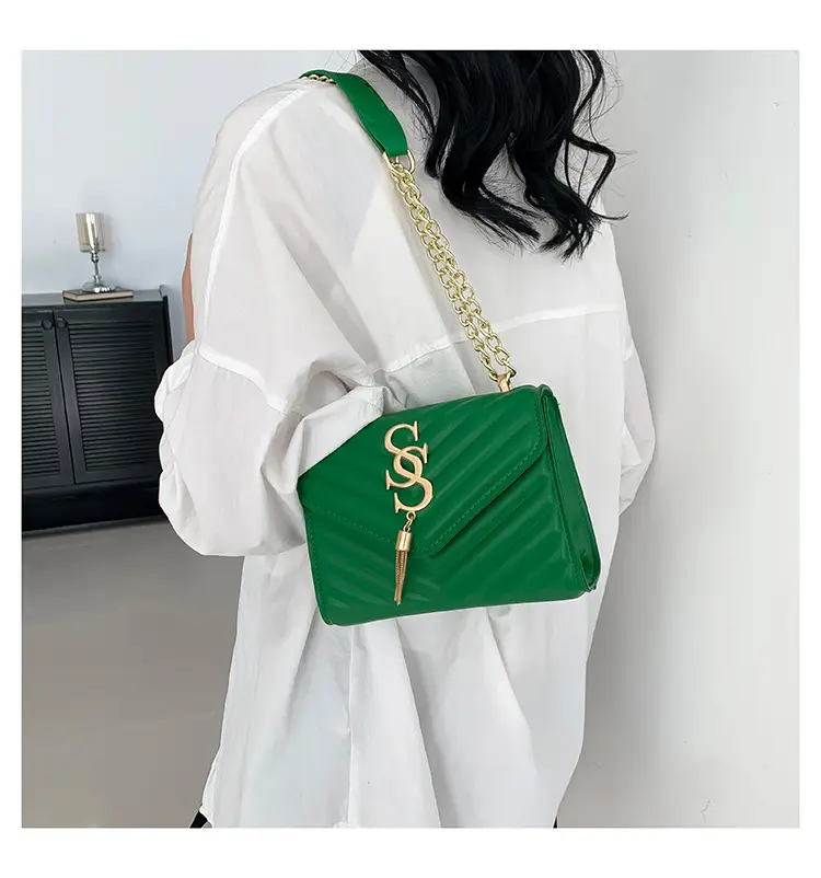 Women's Twill Stitching Crossbody Bag Multi Color — feature 13