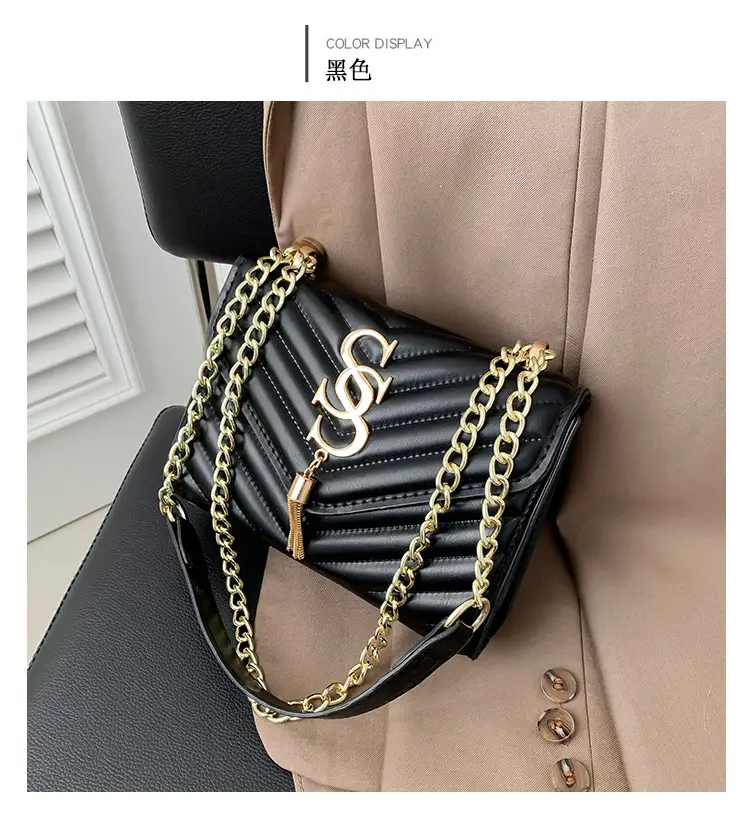Women's Twill Stitching Crossbody Bag Multi Color — feature 20