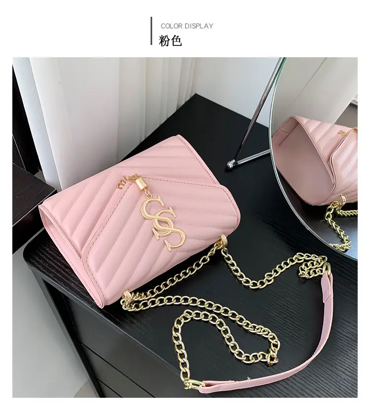 Women's Twill Stitching Crossbody Bag Multi Color — feature 24