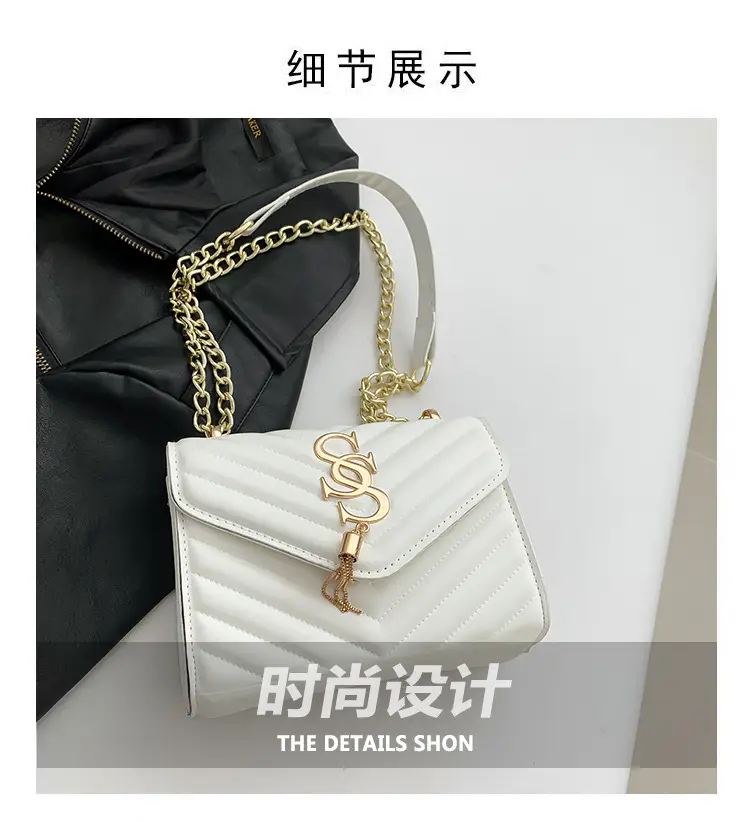 Women's Twill Stitching Crossbody Bag Multi Color — feature 3