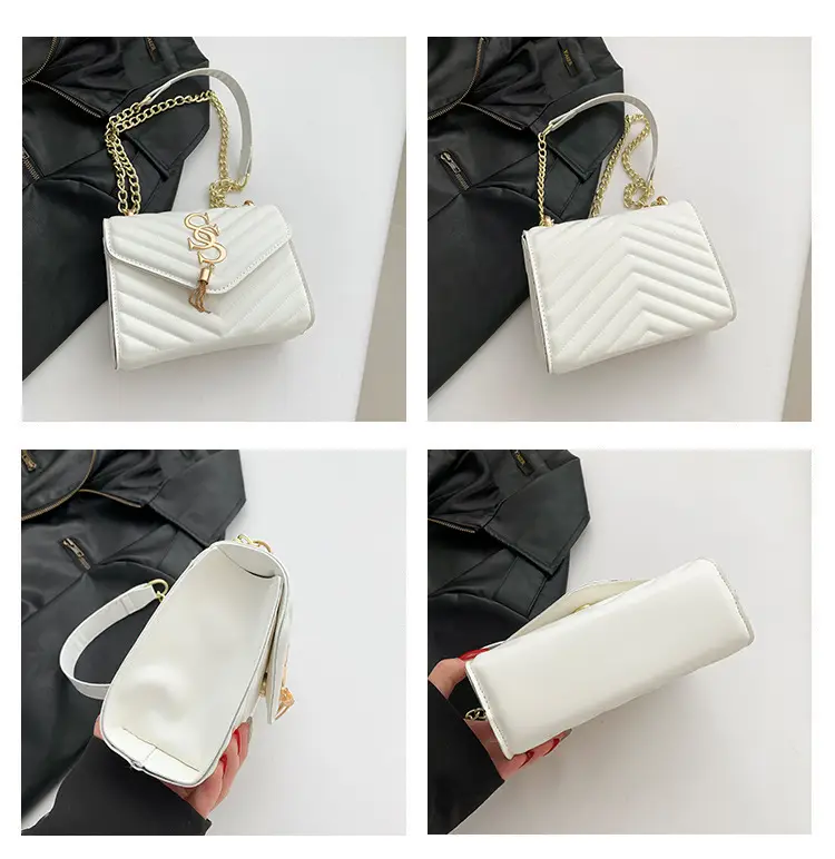 Women's Twill Stitching Crossbody Bag Multi Color — feature 8