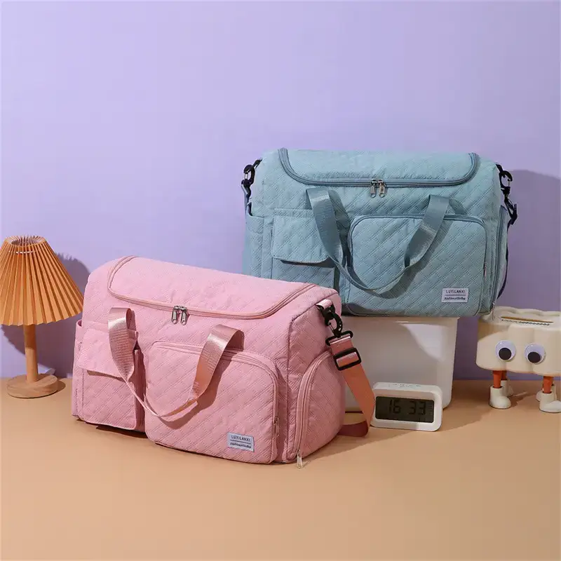 Pink Oxford Travel Bag Large Capacity - Image 11