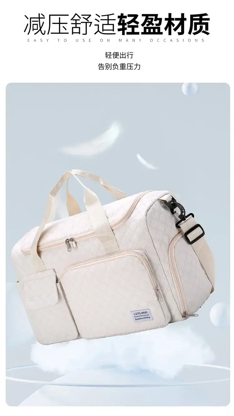 Pink Oxford Travel Bag Large Capacity — feature 17