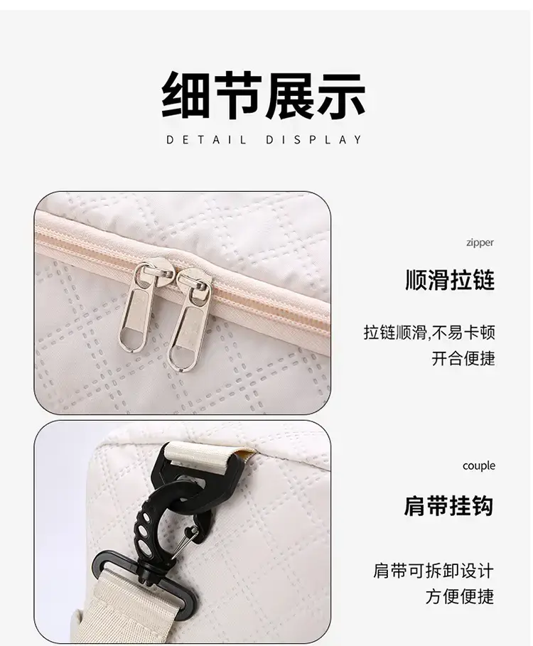 Pink Oxford Travel Bag Large Capacity — feature 31