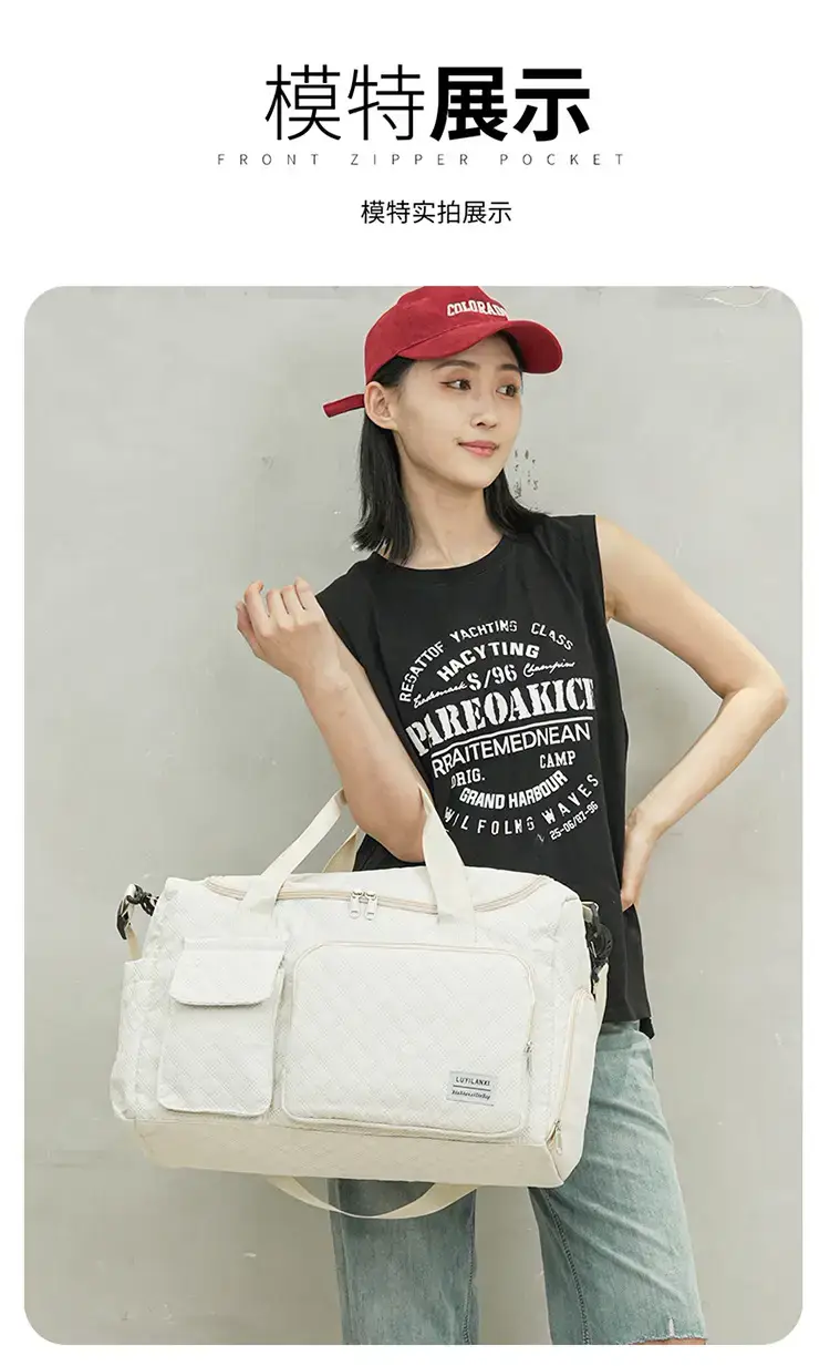 Pink Oxford Travel Bag Large Capacity — feature 33