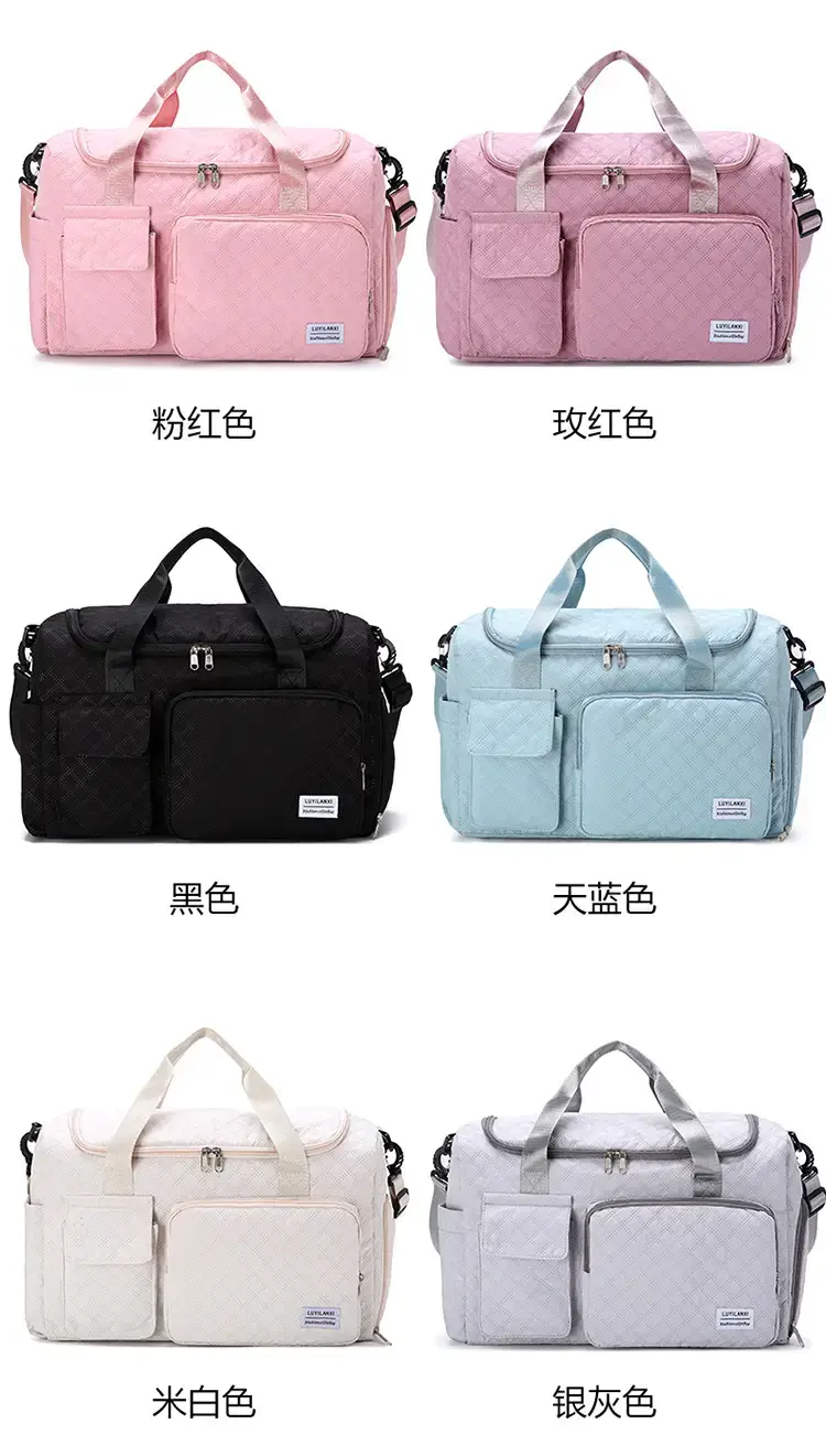 Pink Oxford Travel Bag Large Capacity — feature 4
