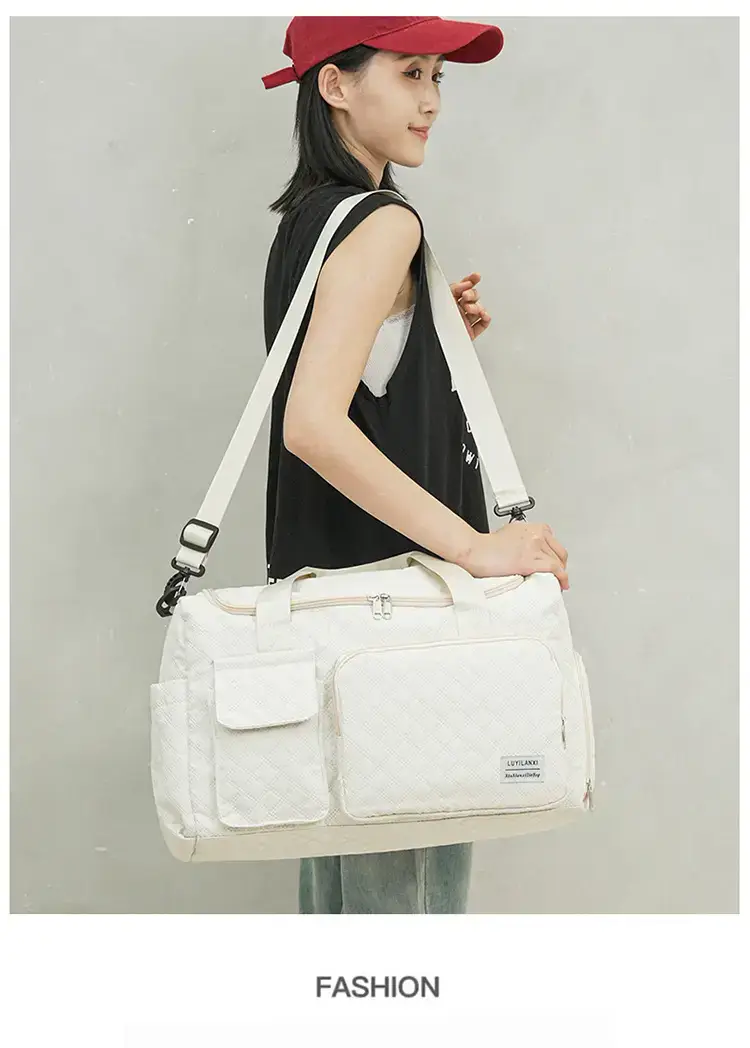 Pink Oxford Travel Bag Large Capacity — feature 8