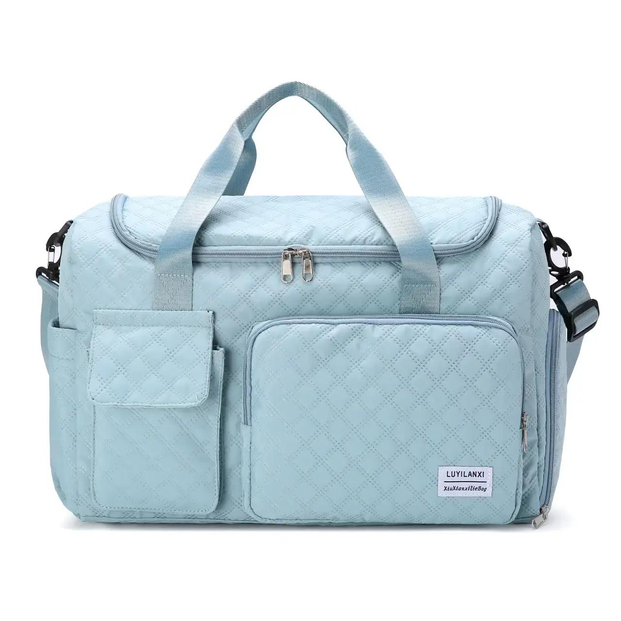 Pink Oxford Travel Bag Large Capacity - Image 4