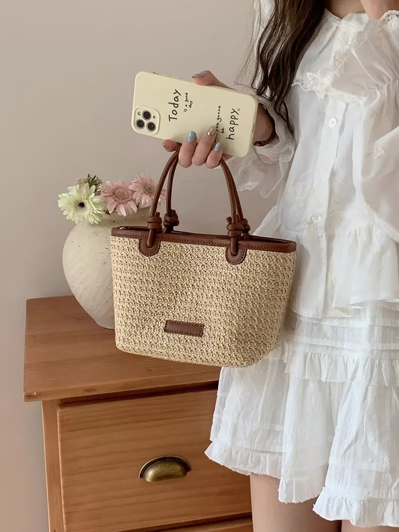 Women's Handwoven Straw Shoulder Bag 2026 - Image 3