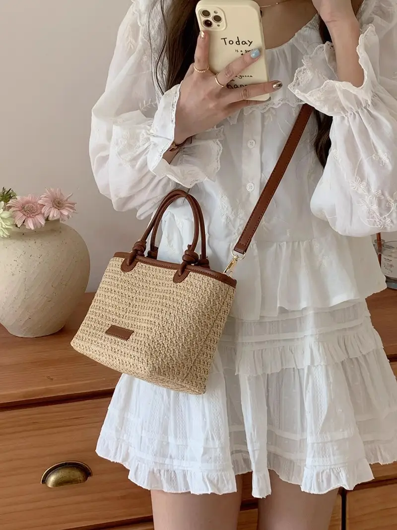 Women's Handwoven Straw Shoulder Bag 2026 - Image 5