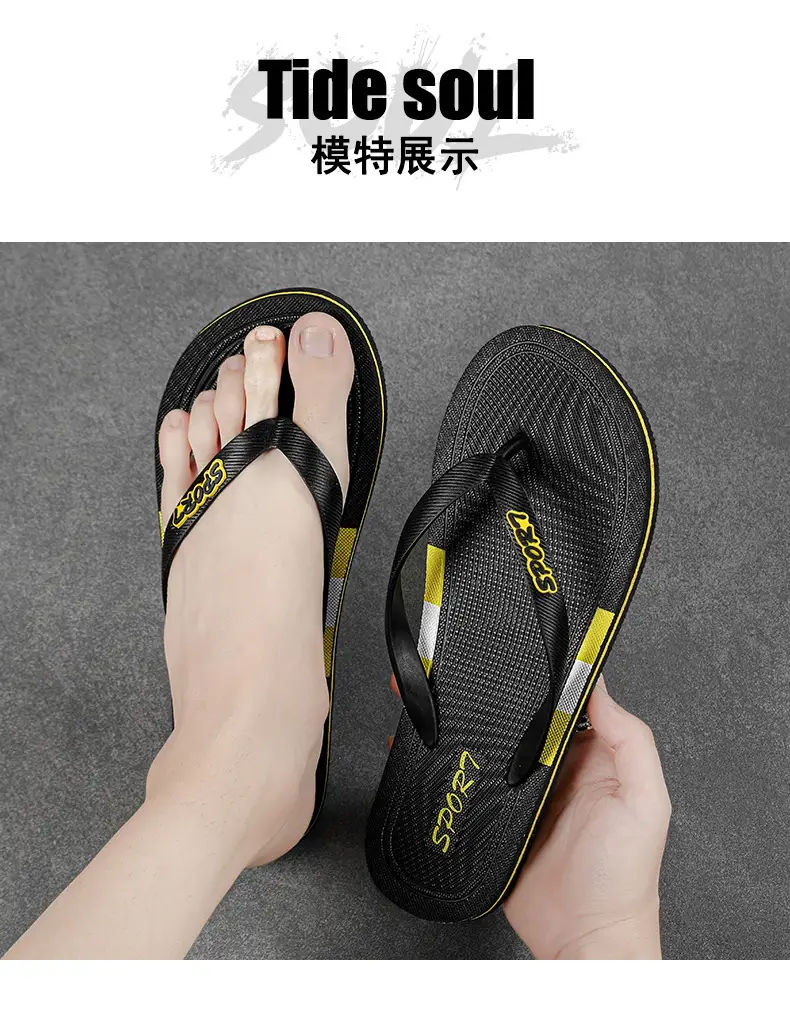 Flip Flops Men's Clip Feet High-end Sense Vietnam High-face Value Korean Style Open Toe Slippers with Rubber Bottom Quality Summer Men's Slippers — feature 8