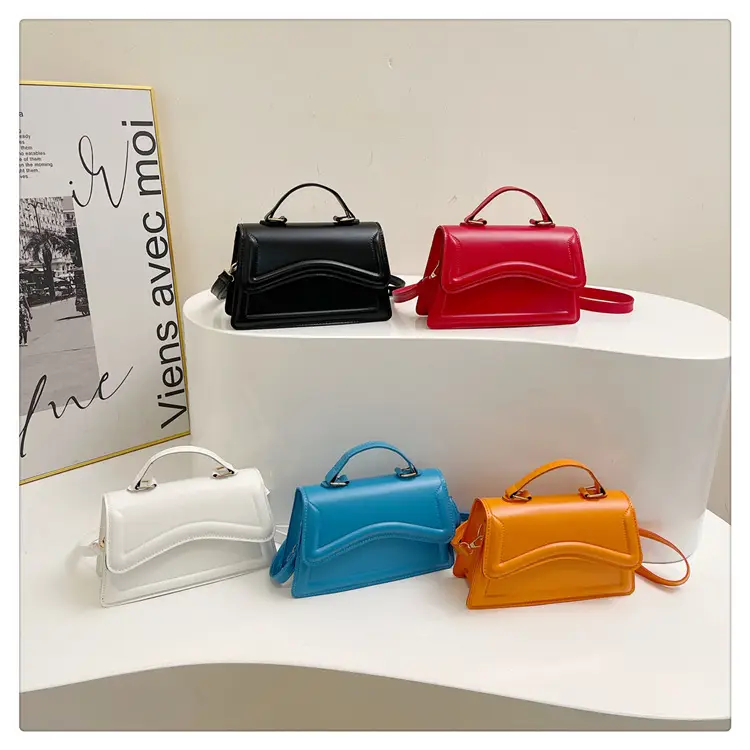 Women's 2024 Spring Shoulder Messenger Bags Black Red Blue Orange - Image 11