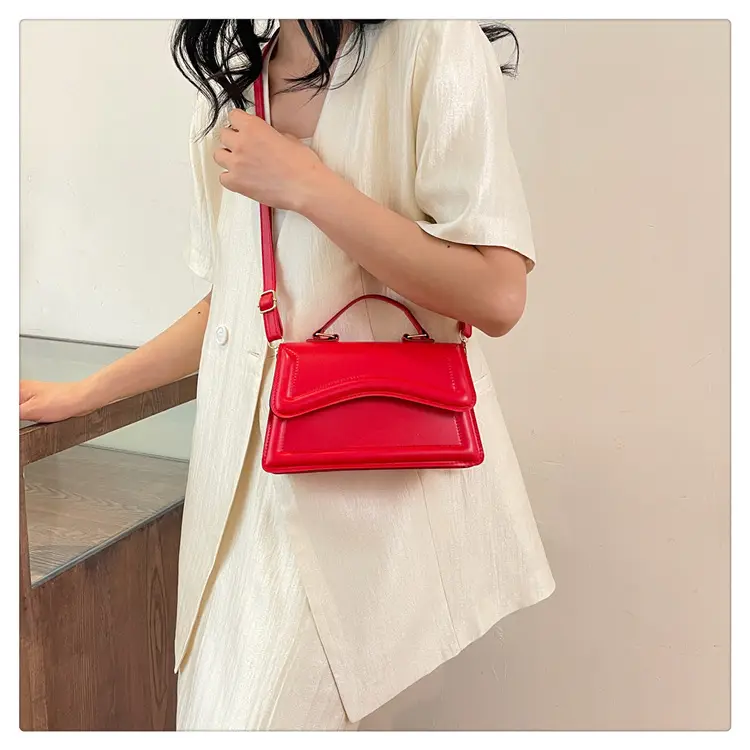 Women's 2024 Spring Shoulder Messenger Bags Black Red Blue Orange — feature 16