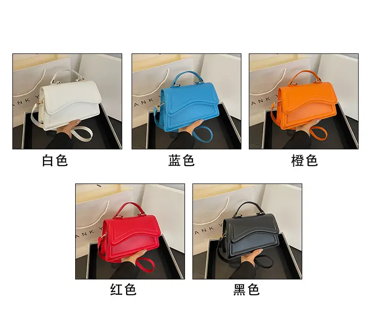 Women's 2024 Spring Shoulder Messenger Bags Black Red Blue Orange — feature 4