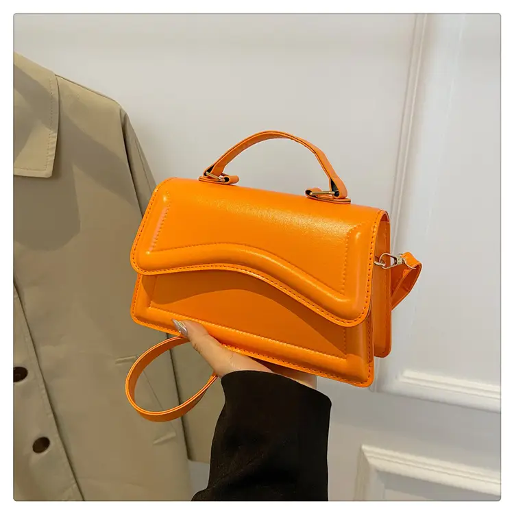 Women's 2024 Spring Shoulder Messenger Bags Black Red Blue Orange - Image 3