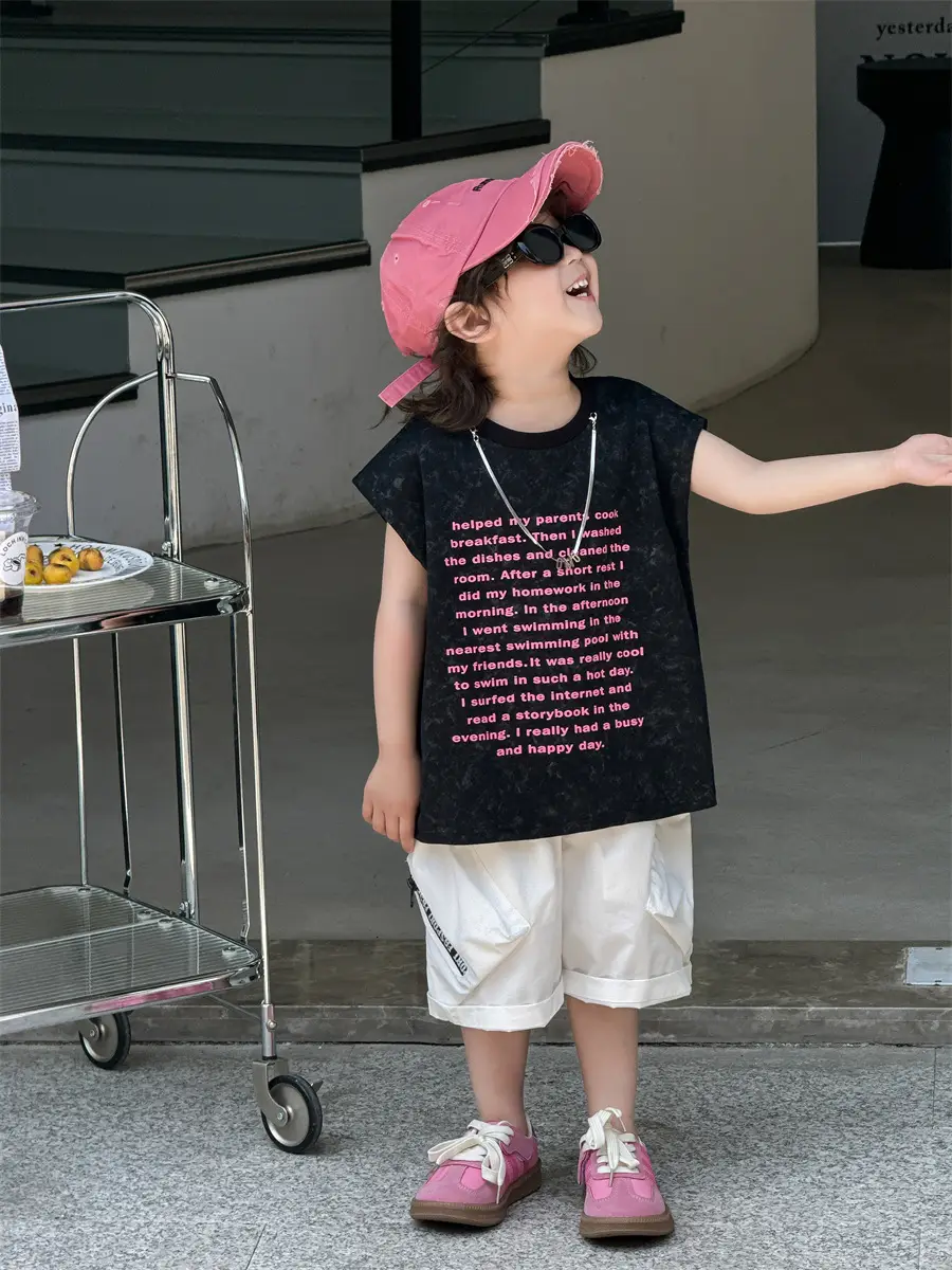Baby Summer Letter T-Shirt Thin Kids 2025 - Image 4