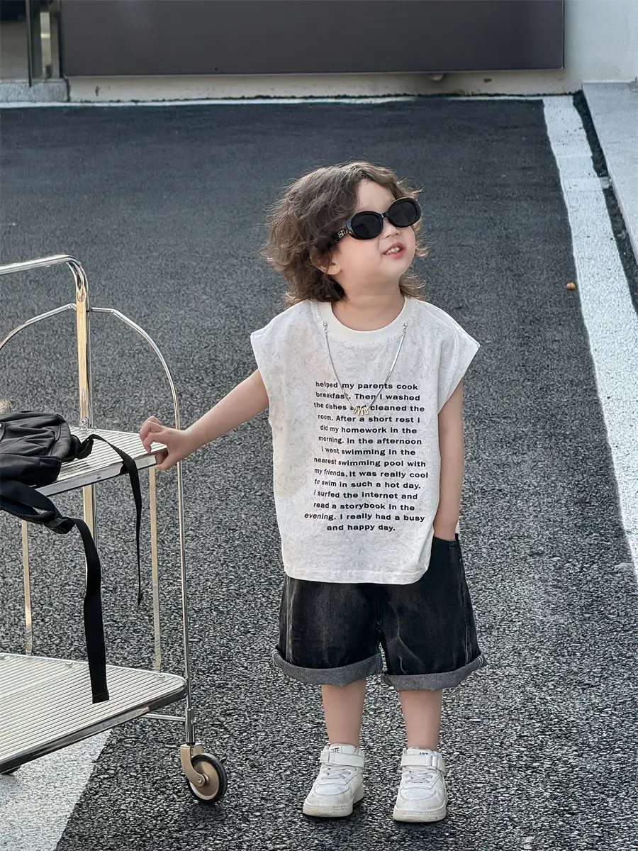 Baby Summer Letter T-Shirt Thin Kids 2025 - Image 5