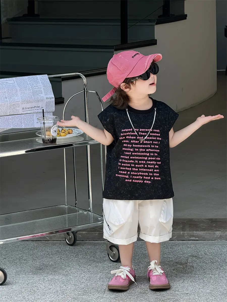 Baby Summer Letter T-Shirt Thin Kids 2025 - Image 6
