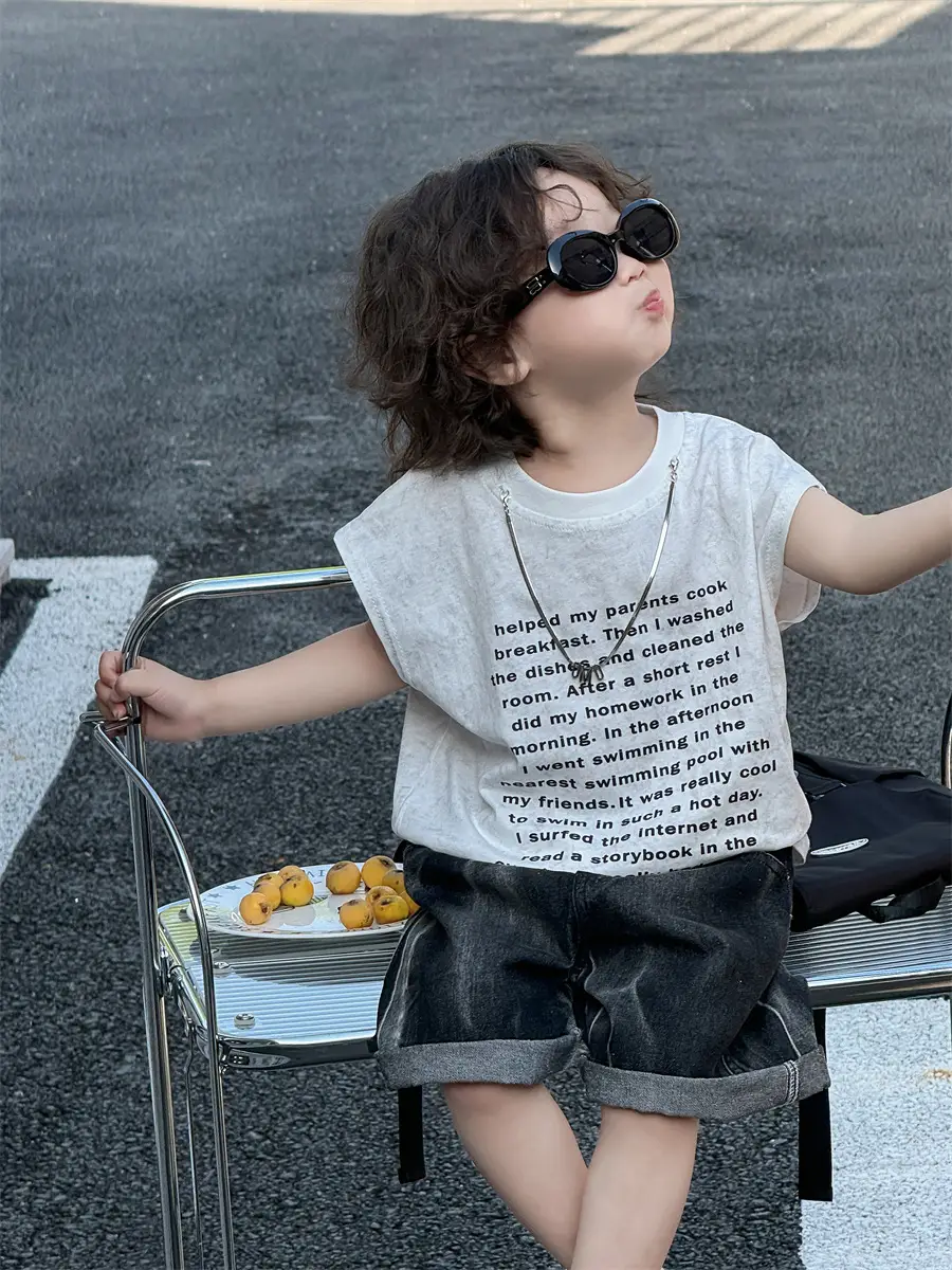 Baby Summer Letter T-Shirt Thin Kids 2025 — feature 23