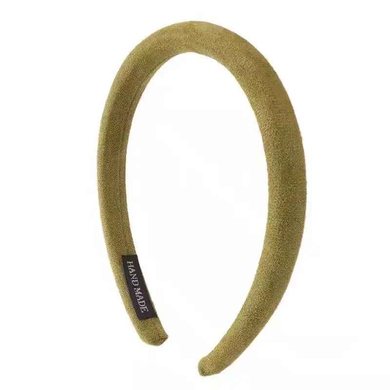 Suede Headband Autumn Winter Brown 2024 - Image 9