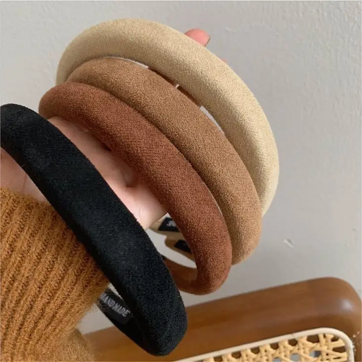 Suede Headband Autumn Winter Brown 2024 — feature 1