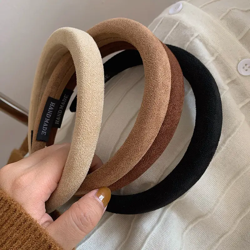 Suede Headband Autumn Winter Brown 2024 — feature 2