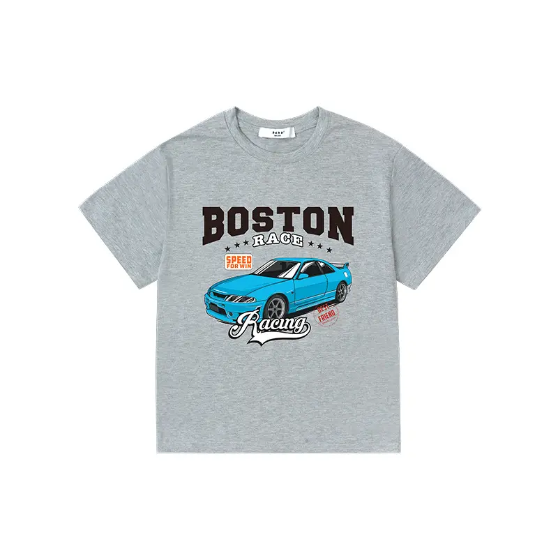 Boston 89 Green Printed T-Shirt Large for Boys Girls