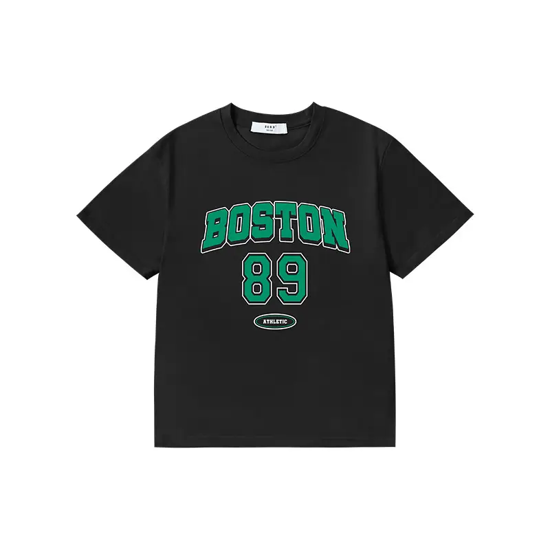 Boston 89 Green Printed T-Shirt Large for Boys Girls