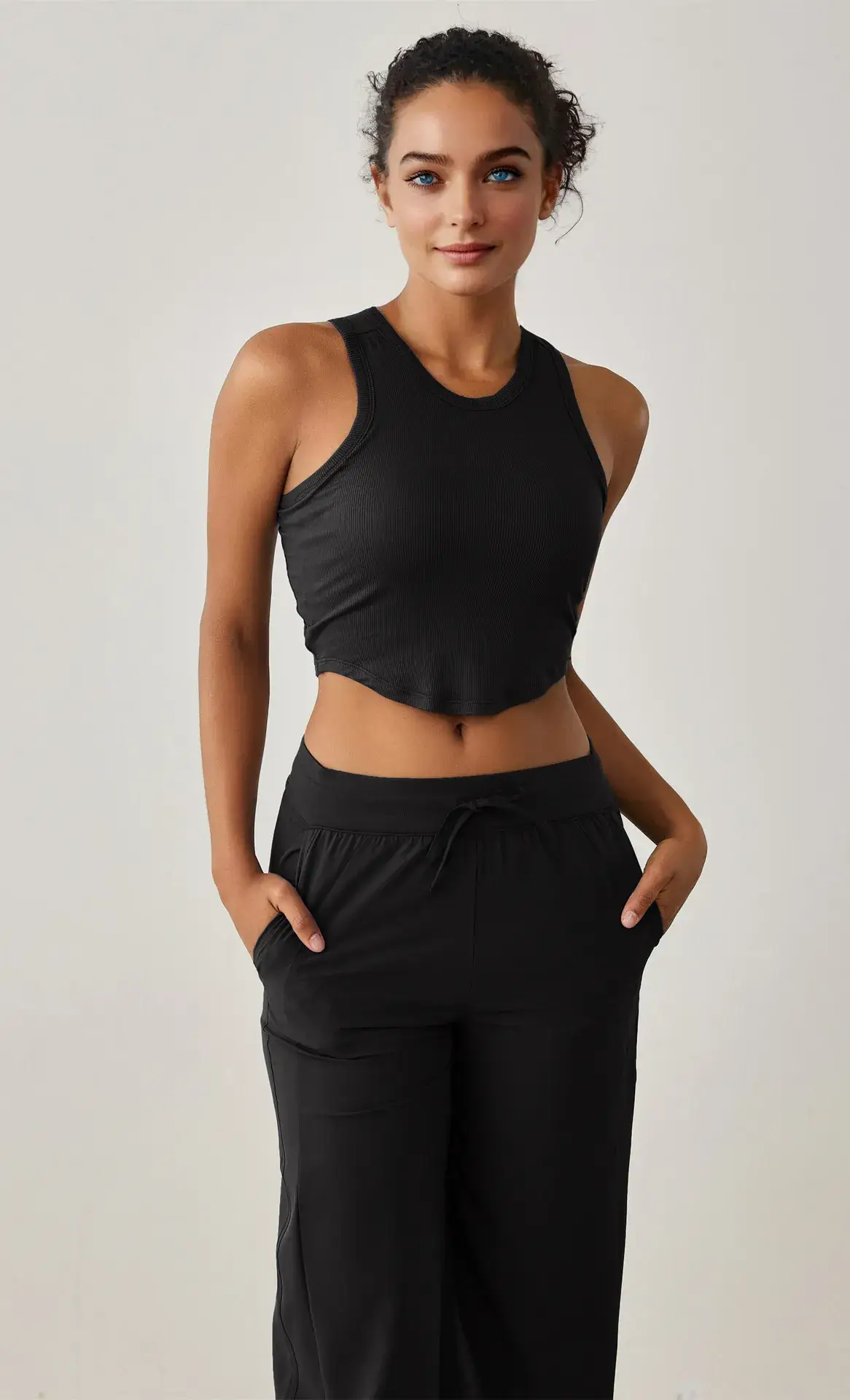 Modal Rib Slim Fit Slim Yoga Vest Belt Chest Pad Sports Top Breathable Gather Fitness Bra — feature 20