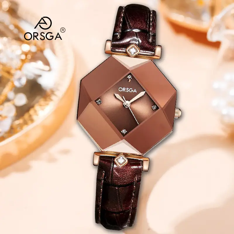 ORSGA Green Prismatic Women's Quartz Watch - Image 4